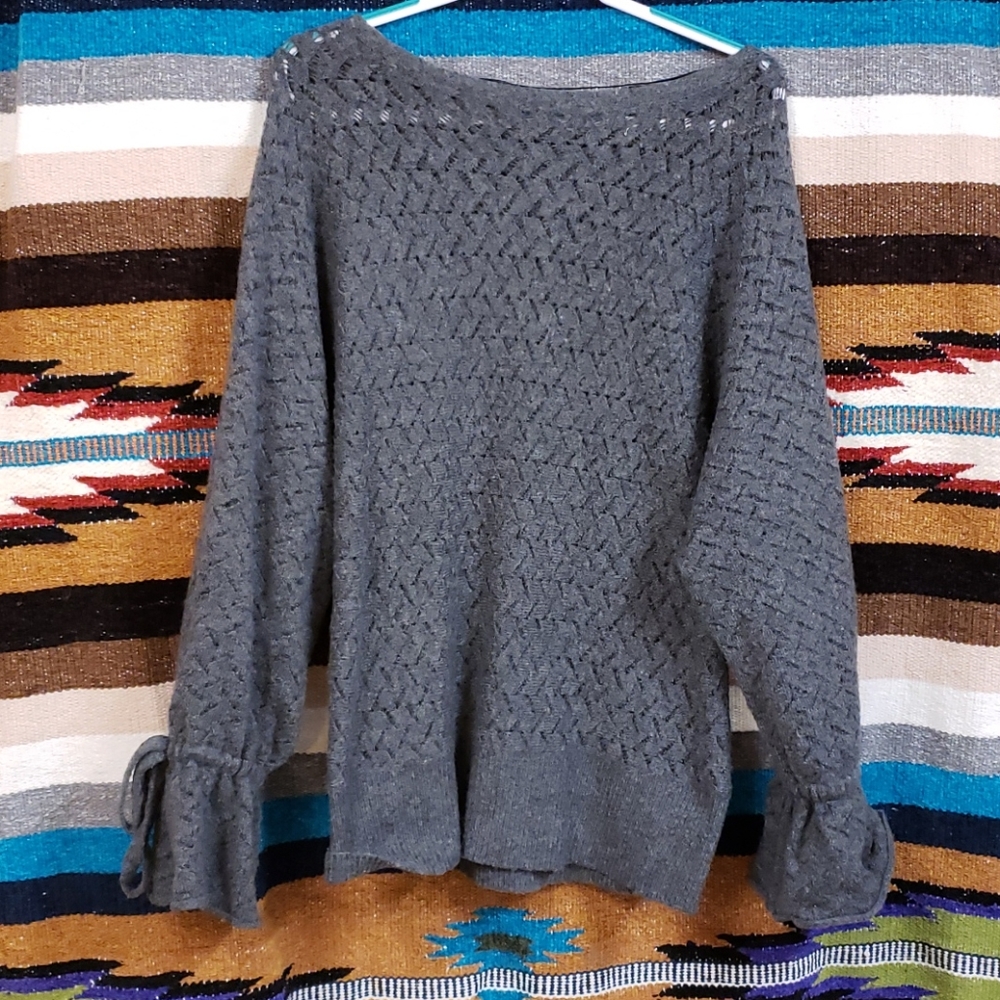 Lane Bryant 18 20 gray grey sweater